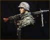 Young Miniatures YM1869 Waffen SS Young Machine Gunner 1944 1/10